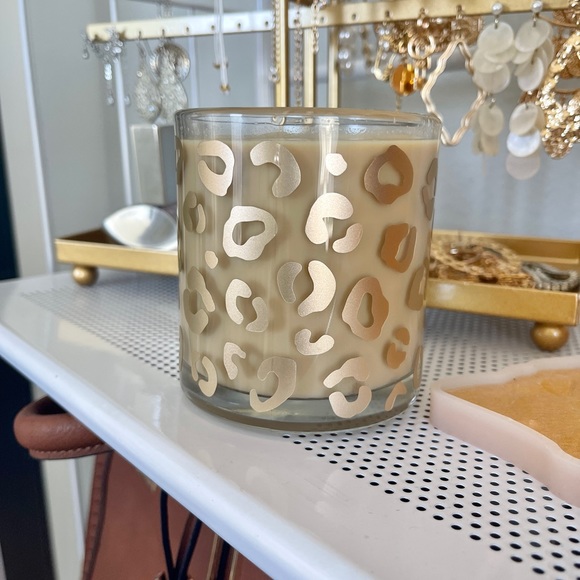 Champagne Leopard Print Clear Mug - Picture 4 of 10